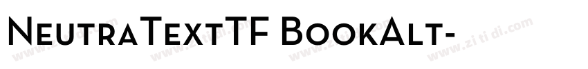 NeutraTextTF BookAlt字体转换